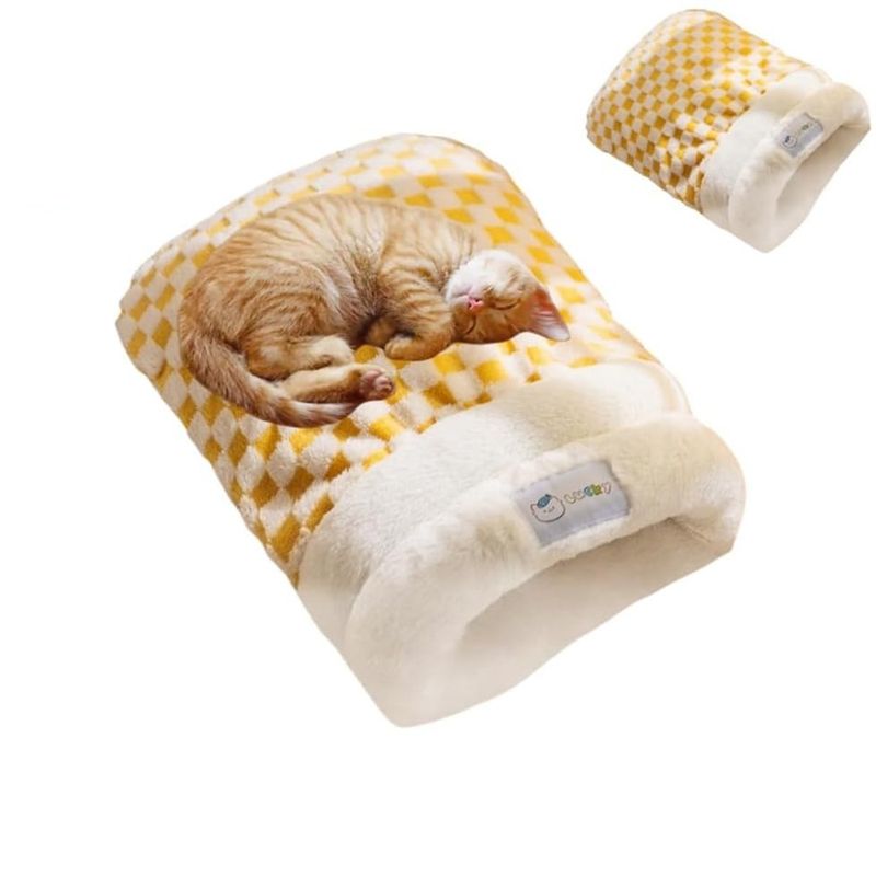 IntiMeg Sac de sommeil intérieur pour chat d'hiver