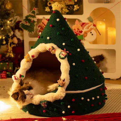 IntiMeg Niche chaude et démontable pour chat