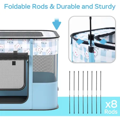 Parc à jeux portable pour animaux de compagnie, cages pour chats