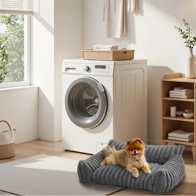 IntiMeg Panier coussin pour chien déhoussable 60x45x20cm