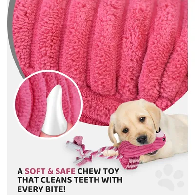 Peluche couineuse pour chien (Flamant rose)