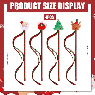 KPYTE Jouet en peluche pour chat de Noël