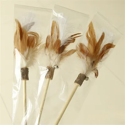 IntiMeg Jouet pour Chat en Bois avec Clochette