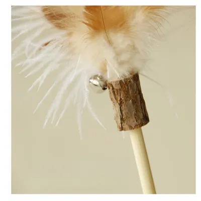 IntiMeg Jouet pour Chat en Bois avec Clochette