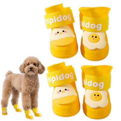 KPYTE Bottes de pluie à pattes de chien