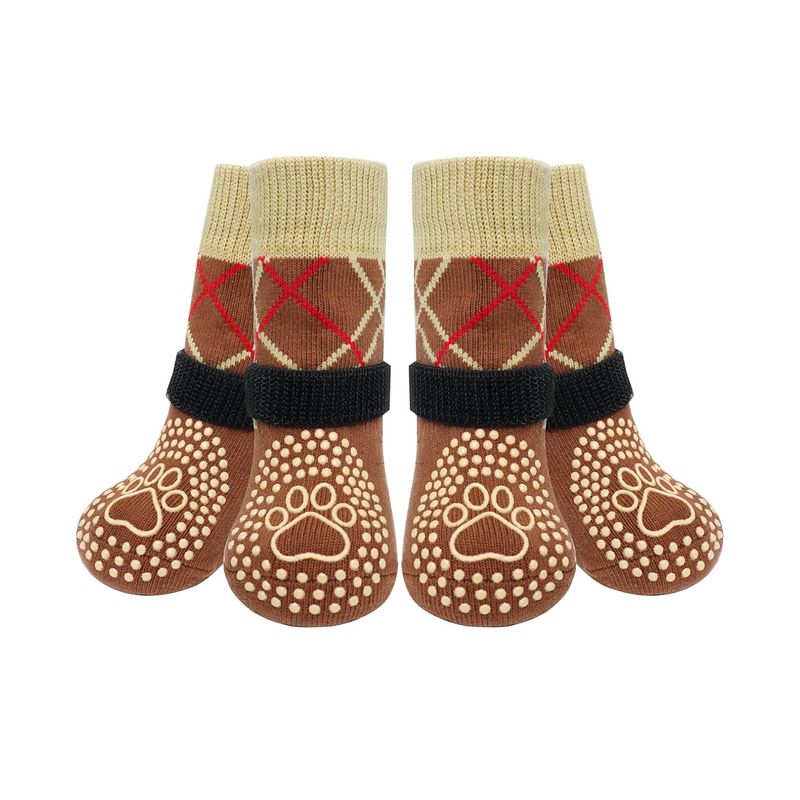 KPYTE Rutschfeste und verstellbare Hundesocken