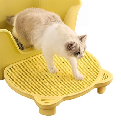 FurryFusion Tapis de litière pour chat surélevé à double couche