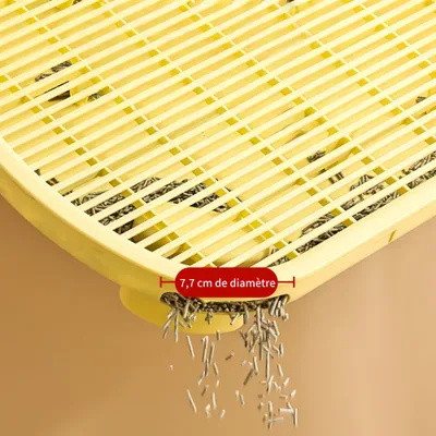 FurryFusion Tapis de litière pour chat surélevé à double couche