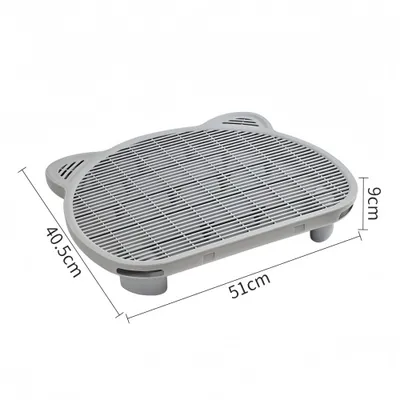 FurryFusion Tapis de litière pour chat surélevé à double couche