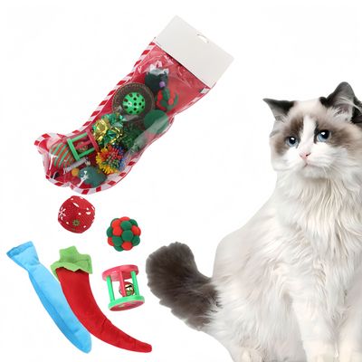 FurryFusion Ensemble de jouets de Noël pour chats