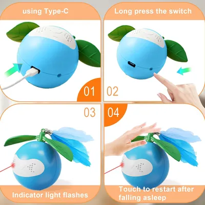 KPYTE Balle interactive pour chat