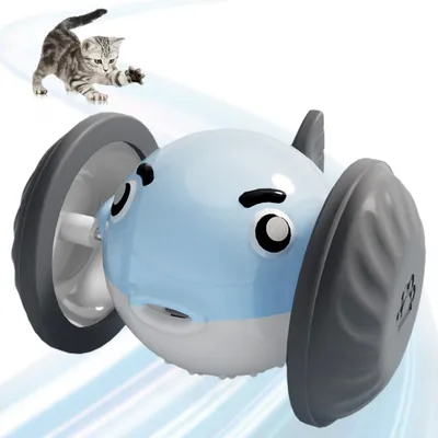 Jouet interactif électrique pour chat, Voiture jouet poisson-globe Jouet interactif électrique pour chat, Voiture jouet poisson-globe