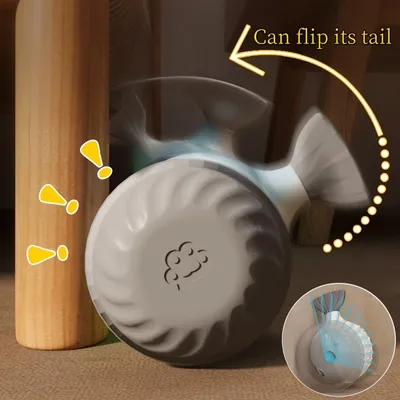 Jouet interactif électrique pour chat, Voiture jouet poisson-globe