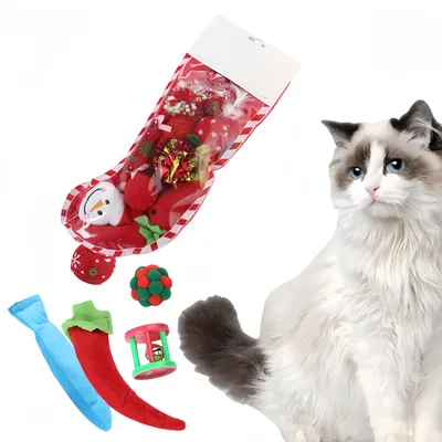 FurryFusion Ensemble de jouets de Noël pour chats