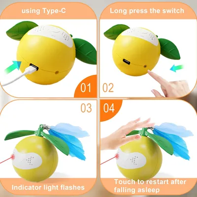 KPYTE Balle interactive pour chat