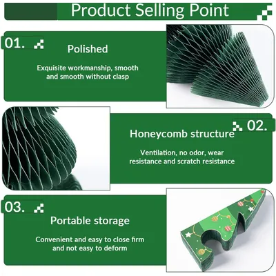 KPYTE Griffoir pliable en forme de sapin de Noël pour chat