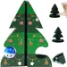 KPYTE Faltbarer Katzenkratzbaum in Weihnachtsbaumform