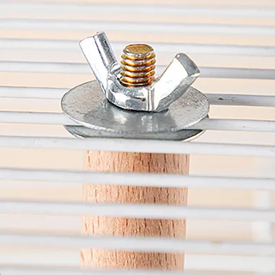 KPYTE Perchoir à oiseaux rotatif en bois