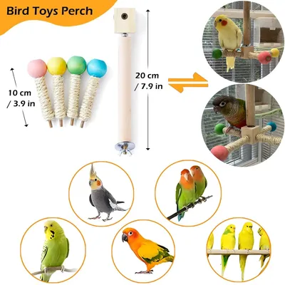 Perchoir interactif pour oiseaux, à faire tourner