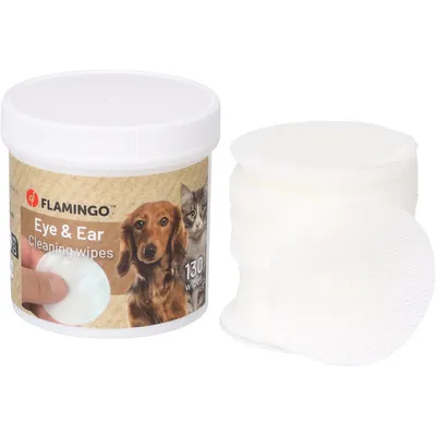 Flamingo - Lingettes de soin pour yeux et oreilles Reini pour chat et chien