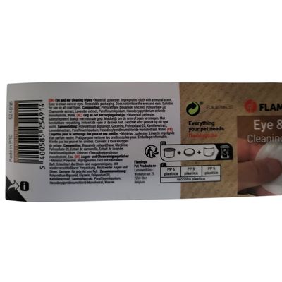 Lingettes de soin pour yeux et oreilles Reini pour chat et chien