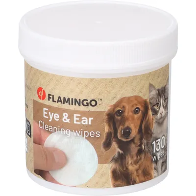 Flamingo - Lingettes de soin pour yeux et oreilles Reini pour chat et chien