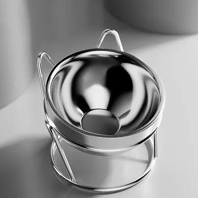 KPYTE Gamelle pour chat en acier inoxydable