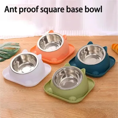 Gamelle pour chat avec base carrée anti-fourmis