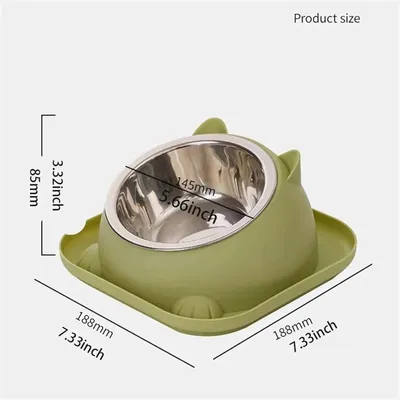 Gamelle pour chat avec base carrée anti-fourmis