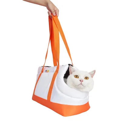 FurryFusion Sac fourre-tout portable pour chat,Sac à chat bicolore FurryFusion Sac fourre-tout portable pour chat,Sac à chat bicolore