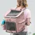 IntiMeg Sac de transport pour chat rose clair