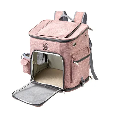 IntiMeg Sac de transport pour chat rose clair IntiMeg Sac de transport pour chat rose clair