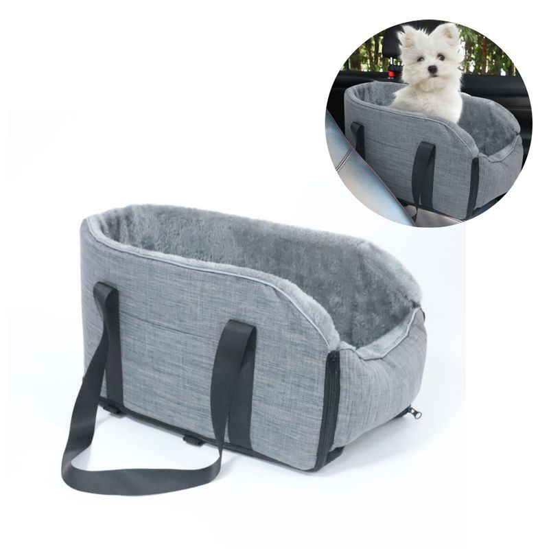 IntiMeg Siège de voiture pour chien sur console