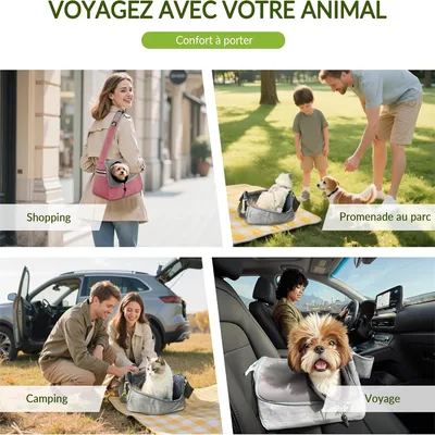IntiMeg Sac de transport respirant pour chien et chat