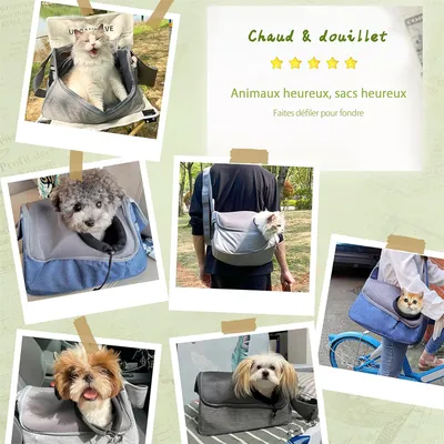 IntiMeg Sac de transport respirant pour chien et chat