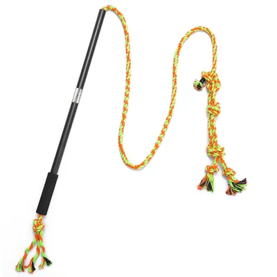 IntiMeg Bâton Télescopique pour Chien et Chat Longueur de corde 2,1 m