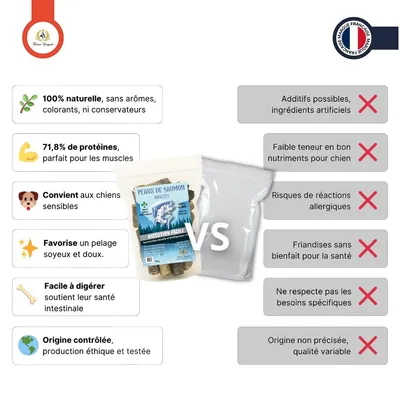 France Croquettes - Peaux de saumon roulées