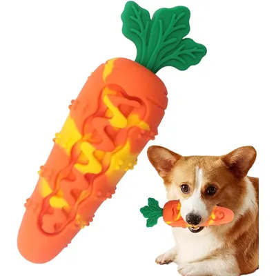 ZENITHMIND Jouets À Mâcher en Silicone en Forme De Carotte pour Chien