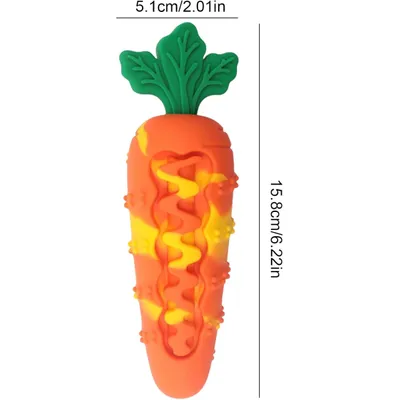 ZENITHMIND Jouets À Mâcher en Silicone en Forme De Carotte pour Chien