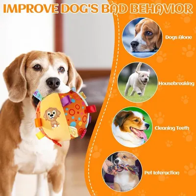 ZENITHMIND Jouet interactif en peluche pour chien