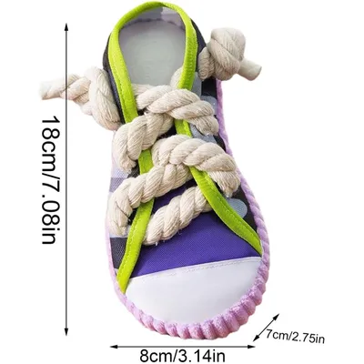 ZENITHMIND Jouet à mâcher pour Chien Baskets