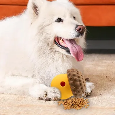 ZENITHMIND Distributeur de friandises pour chien marron