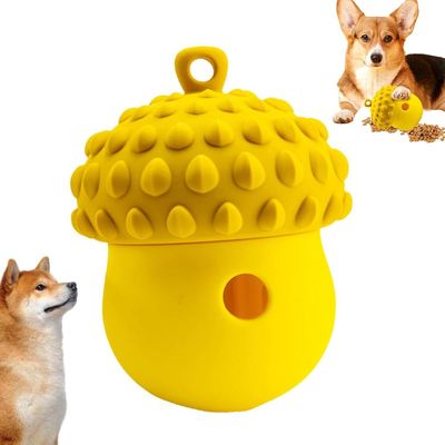 ZENITHMIND Distributeur de friandises pour chien jaune