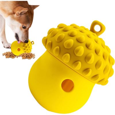 ZENITHMIND Distributeur de friandises pour chien jaune