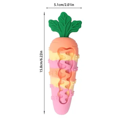 ZENITHMIND Jouets À Mâcher en Silicone en Forme De Carotte pour Chien
