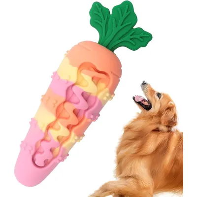 ZENITHMIND Jouets À Mâcher en Silicone en Forme De Carotte pour Chien ZENITHMIND Jouets À Mâcher en Silicone en Forme De Carotte pour Chien
