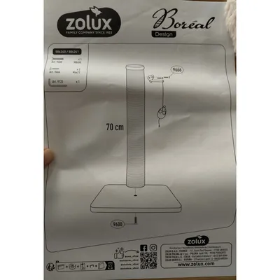 Poteau à griffer Boréal M beige H 70 cm pour chat