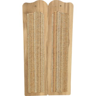 Griffoir d'angle Boréal beige 15 x 15 x H 60 cm pour chat