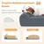 Giantex Orthopädisches Hundebett Aus Graphene-Memory-Schaum, Mit Kopfstütze Giantex Orthopädisches Hundebett Aus Graphene-Memory-Schaum, Mit Kopfstütze