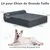 Giantex Lit Orthopédique pour Chien en Mousse à Mémoire Graphène,Appui-tête